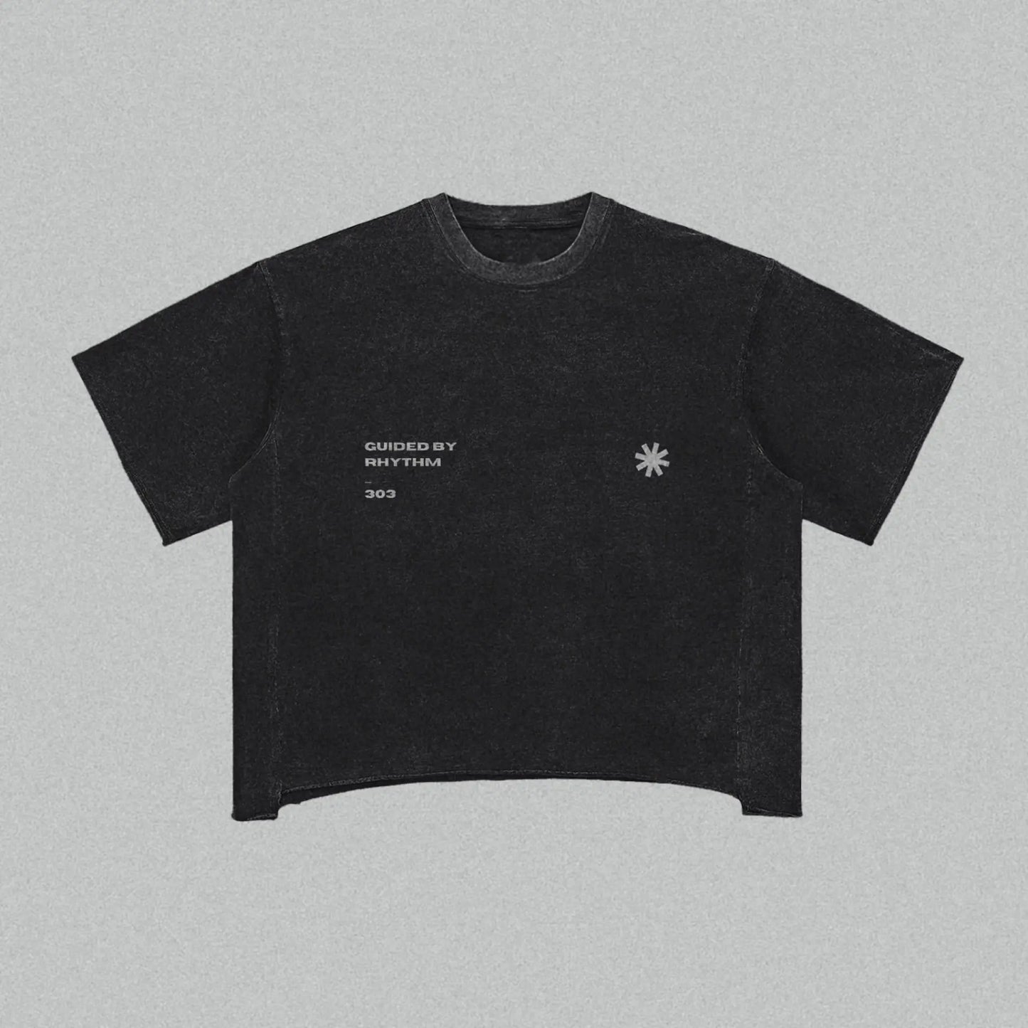 District 303 Heavyweight Boxy Tee - Industrial Grit and Distressed Hems.